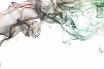 Wall Mural - Transparent brown abstract smoke lines