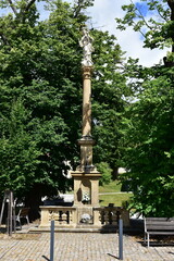 Wall Mural - memorable Marian column from year1716  in Bojkovice,Czech republic
