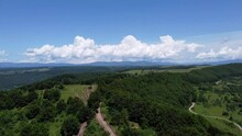 Green Hills Aerial View, Romania.