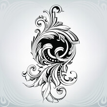 Vector Illustration Of A Floral Ornament