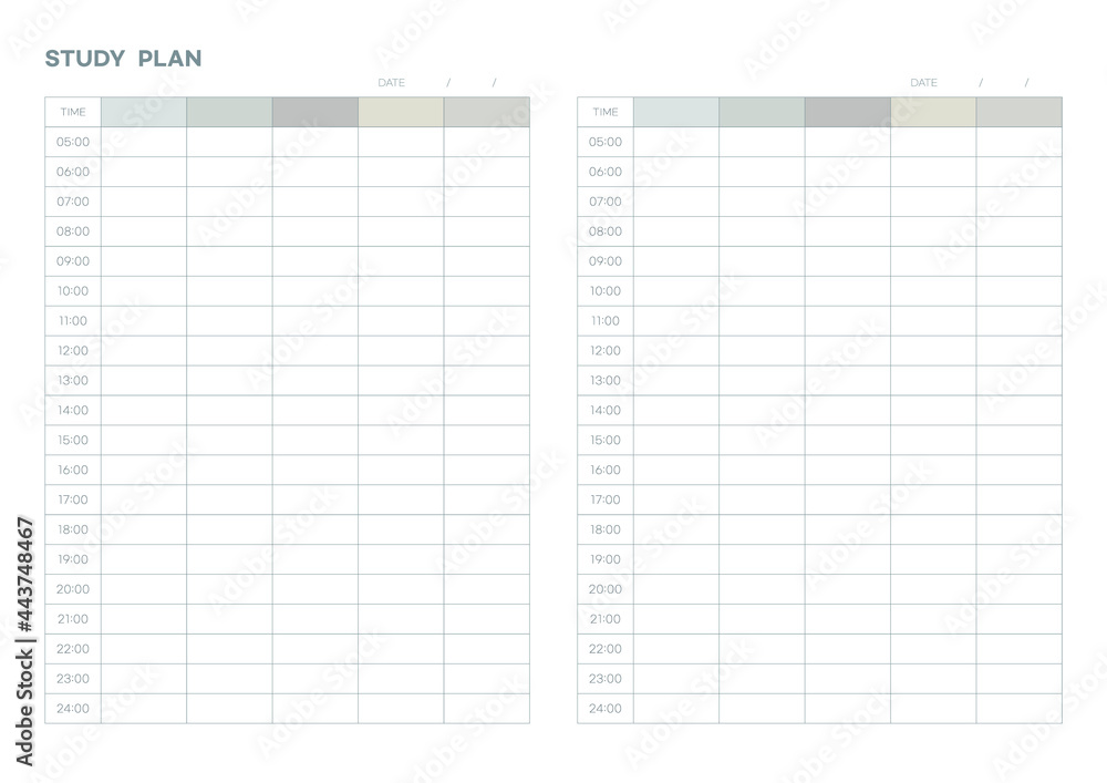 Note, scheduler, diary, calendar planner document template illustration ...