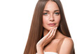 © Utkamandarinka - Beautiful woman with long beautiful smooth hair natural make up healthy skin