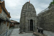 Naggar, India - June 2021: Detail of the Gauri Shankar Temple in Naggar on June 24, 2021 in Himachal Pradesh, India.