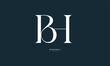 Monogram icon logo BH