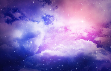 Wall Mural - night sky with stars.