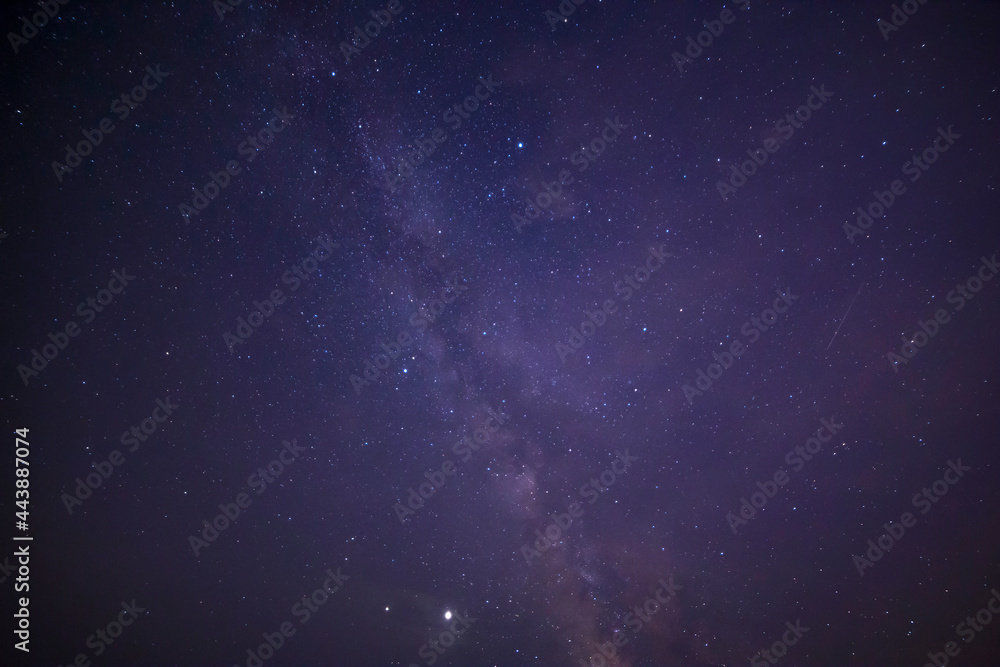 Milky Way galaxy in night sky Stock Photo | Adobe Stock