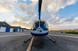© Marcos Osorio/Stocksy - Small helicopter on the runway