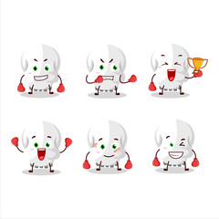 Sticker - A sporty skull boxing athlete cartoon mascot design