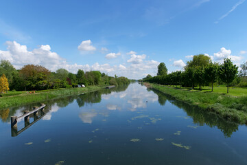 Poster - the maritime canal from Abbeville to Saint-Valery in the bay of the Somme 