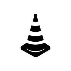 Traffic cone icon vector collection