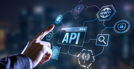 Internet, business, Technology and network concept. Application Programming Interface. Software development tool.
