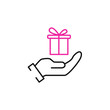 © CHELSEA91 - gift icon. gift set symbol vector elements for infographic web