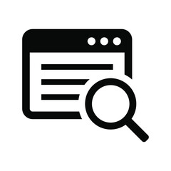 Wall Mural - web search icon