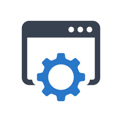Wall Mural - web settings icon