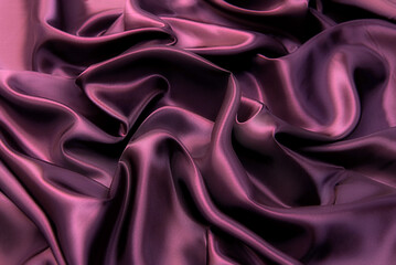 Wall Mural - Viscose texture of eggplant fabric. Background, pattern.