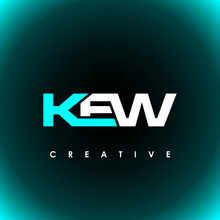 KEW Letter Initial Logo Design Template Vector Illustration