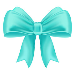 Wall Mural - Turquoise vector bow