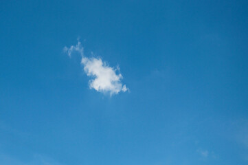 abstract white clouds in the bright blue sky