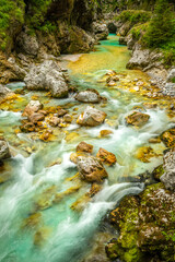 Wall Mural - Tolmin Gorge (Tolminska Korita), Soca Valley, Triglav National Park, Slovenia, Europe