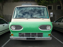 Vintage Green Traveler Van