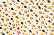 Background of dried fruits and nuts