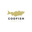cod fish logo vector icon illustration