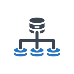 Poster - Database network icon