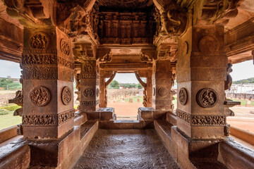 Wall Mural - The ancient temple of Durga in the Aihole village, Karnataka, India.