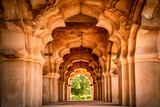 Fototapeta Natura - Lotus mahal temple of Zanana Enclosure at ancient town Hampi, Karnataka, India