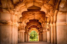 Lotus Mahal Temple Of Zanana Enclosure At Ancient Town Hampi, Karnataka, India
