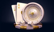 casino roulette card poker chip 