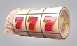 casino slot machine 777 3d render