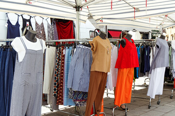 clothes hanging on a clothesline