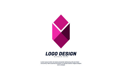 stock illustrator abstract creative modern icon design logo element with company business card template best for brand identity and logotypes