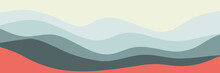 Creative Minimalist Wave Pattern Vector Illustration For Wallpaper, Background, Backdrop Design, And Design Template
