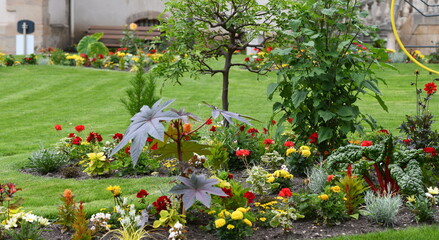 Poster - jardin fleuri