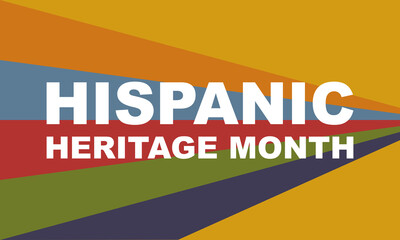 Wall Mural - Hispanic Heritage Month background. Poster, card, banner