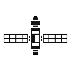 Poster - Modern space station icon simple vector. International mars station