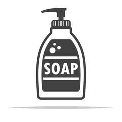 Wall Mural - Bottle of soap icon vector isolated