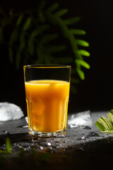 Wall Mural - Glass of Orange Citrus Cooling Soft Drink