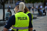 Fototapeta  - Kobiety policjantki w polskiej policji na zabezpieczeniu imprezy. 