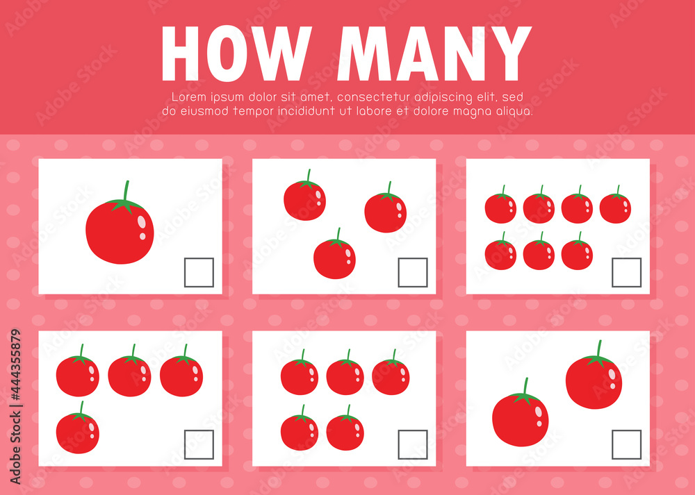 Kids Math How Many How many game for kids, Counting Game for Preschool Children, Learning ...