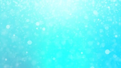 Wall Mural - abstract background with animation of flying particles as bokeh light beautiful seamless loop. bubbl