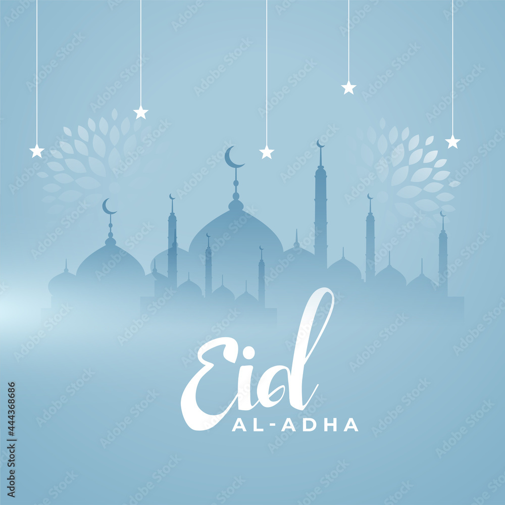 holy eid al adha festival greeting card design - obrazy, fototapety, plakaty 