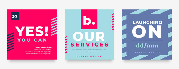 Wall Mural - stylish social media package post banner design