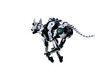 © W.S. Coda - Cyborg dog with different poses for using a collage. 3d rendering, 3d illustration.