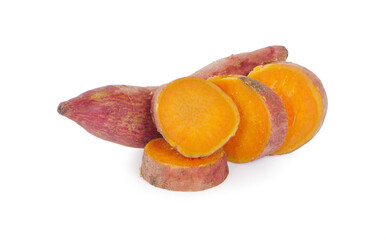 Wall Mural - Sweet potato boil isolated on white background