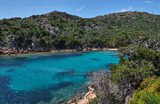 Fototapeta Kuchnia - Cala Brigantina beach, little cove in Caprera island, Sardinia