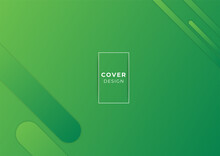 Creative Green White Geometric Minimal Background. Abstract Green Geometric Vector Background, Can Be Used For Cover Design, Poster And Advertising