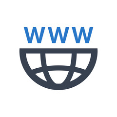 Wall Mural - world wide web icon